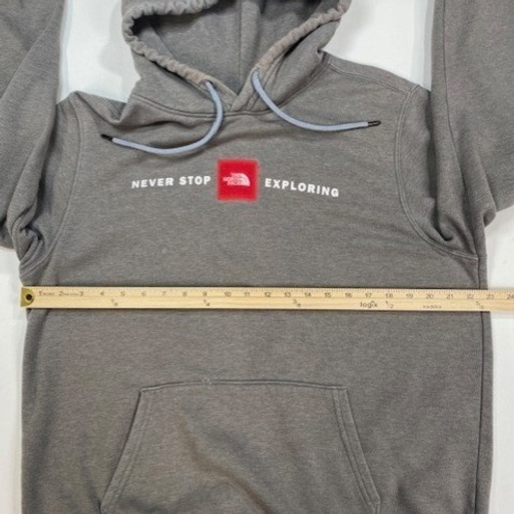 The North‎ Face Mens Hoodie Gray Never Stop Exploring Graphic Pullover Size L - Picture 4 of 11